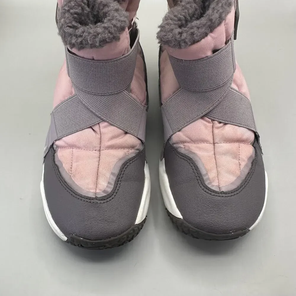 Nike Flex Advance Boots Youth Size 3Y Pink Gray Fleece Lined Winter DD0304-600